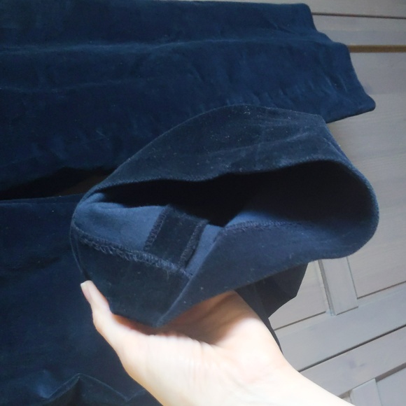 Lauren Ralph Lauren Blue Velvet Dress Pants - Picture 4 of 7